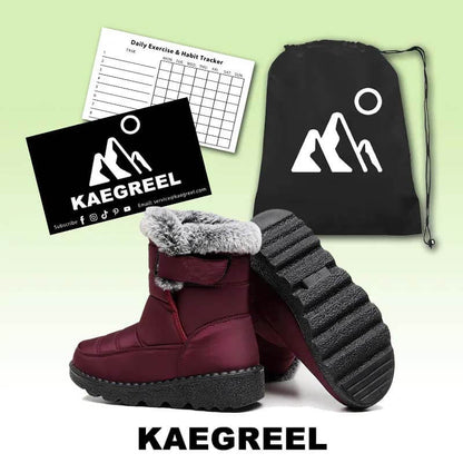 Women's Winter Snow Boots with Warm Lining Comfortable Non-slip Ankle boots Waterproof Outdoor Walking Platform Shoes