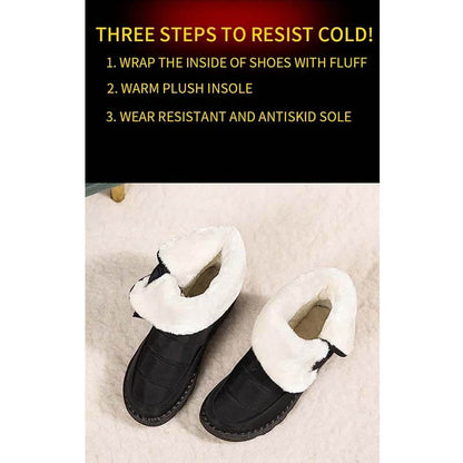 Women's Snow Boots Winter Boots Warm Lined Lace-up Boots Outdoor Non-slip Ankle Boots