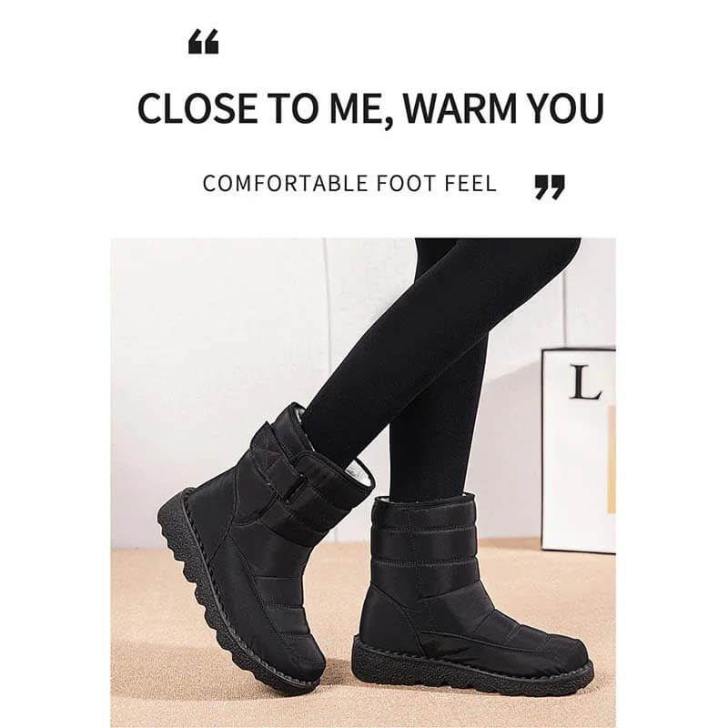 Women's Snow Boots Winter Boots Warm Lined Lace-up Boots Outdoor Non-slip Ankle Boots