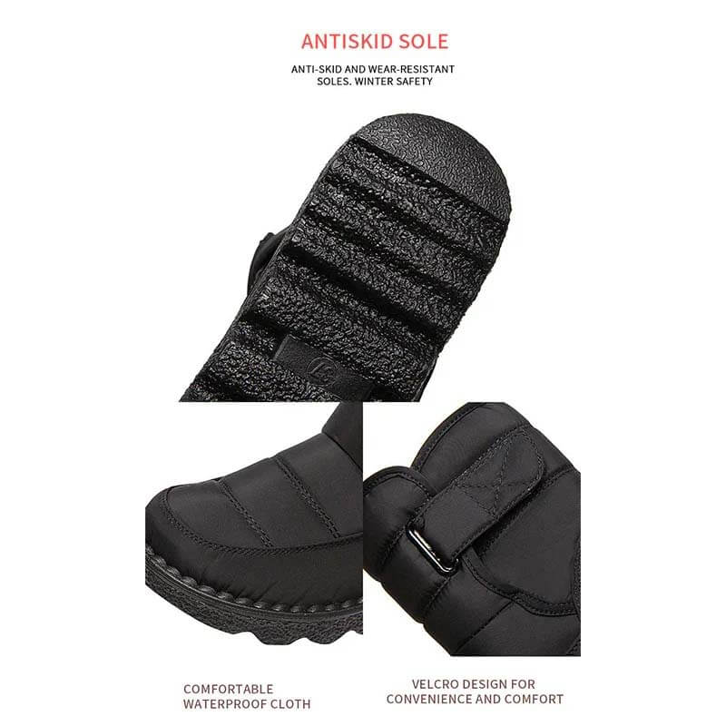 Women's Snow Boots Winter Boots Warm Lined Lace-up Boots Outdoor Non-slip Ankle Boots