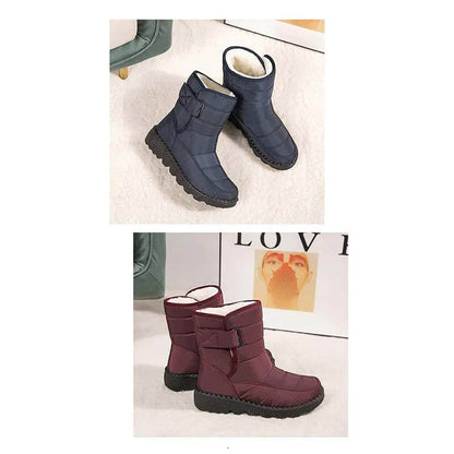 Women's Snow Boots Winter Boots Warm Lined Lace-up Boots Outdoor Non-slip Ankle Boots