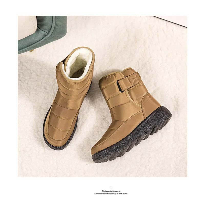 Women's Snow Boots Winter Boots Warm Lined Lace-up Boots Outdoor Non-slip Ankle Boots