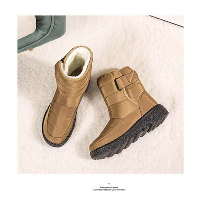 Women's Snow Boots Winter Boots Warm Lined Lace-up Boots Outdoor Non-slip Ankle Boots