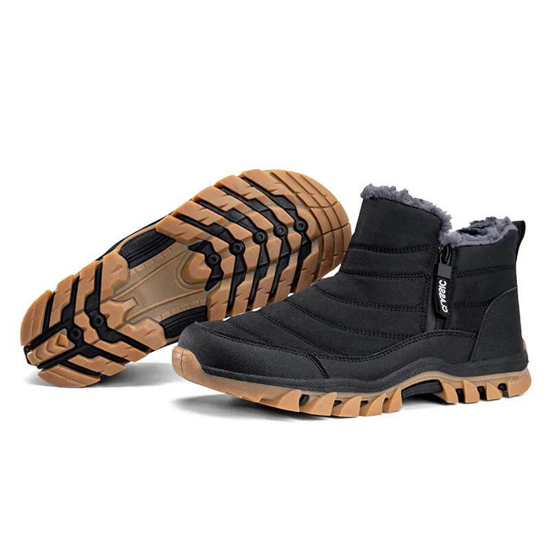 Men Warm Cotton Shoes Snow Boots Hiking Outdoor Non-slip & Waterproof Winter Shoes