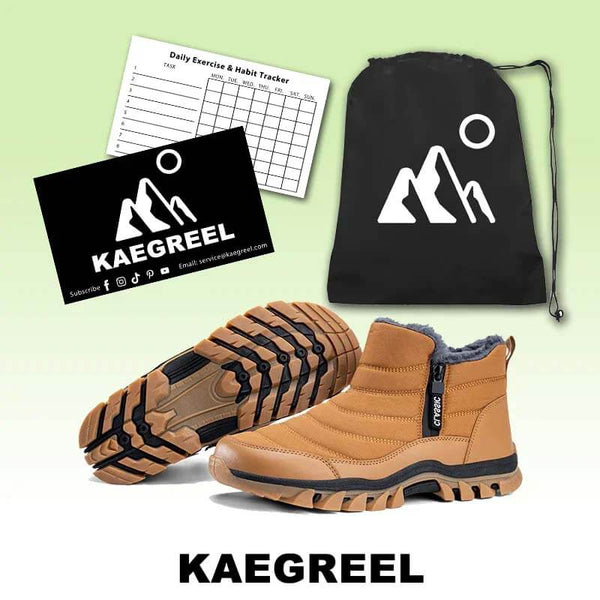 Hommes chaussures de coton chaud bottes de neige en randonnée extérieur non glissant et chaussures d'hiver imperméables