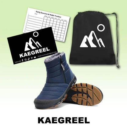 High Top Side Reißverschlussschnee Stiefel Outdoor Sport Freizeit Walking Wanderwanderung nicht rutschfestes und wasserdichtes Winter Barfußschuh (Unisex)