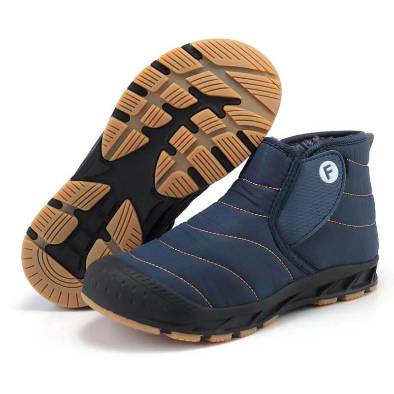 Autumn & Winter Snow Boots Outdoor Plus Velvet Hiking Shoes Footwear Non-slip & Waterproof Winter Barefoot Shoe (Unisex)