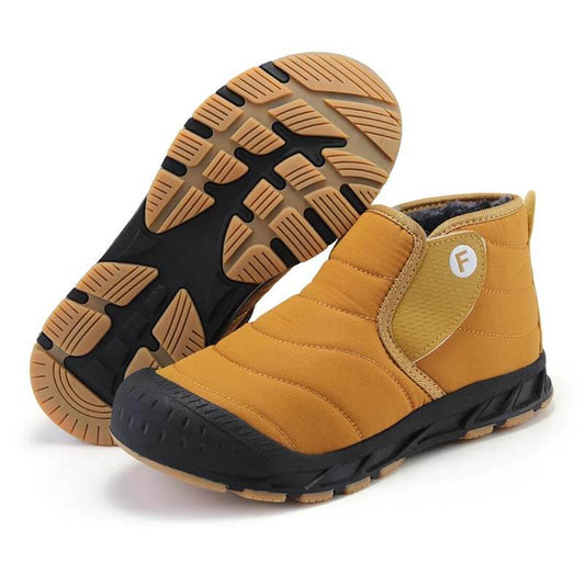 Autumn & Winter Snow Boots Outdoor Plus Velvet Hiking Shoes Footwear Non-slip & Waterproof Winter Barefoot Shoe (Unisex)