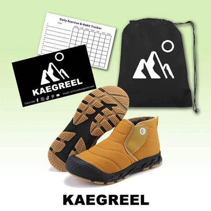 Autumn & Winter Snow Boots Outdoor Plus Velvet Hiking Shoes Footwear Non-slip & Waterproof Winter Barefoot Shoe (Unisex)