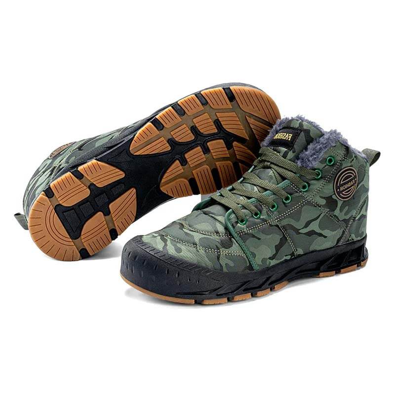 Stivali da neve da uomo Calda pile calda accogliente stivali caviglie non slip lussuosi comodi scarpe da trekking all'aperto scarpe da trekking inverno inverno