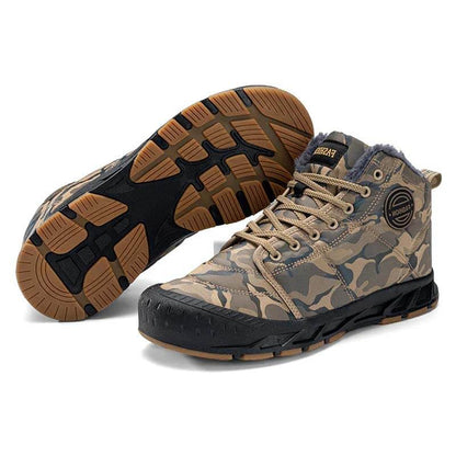 Stivali da neve da uomo Calda pile calda accogliente stivali caviglie non slip lussuosi comodi scarpe da trekking all'aperto scarpe da trekking inverno inverno