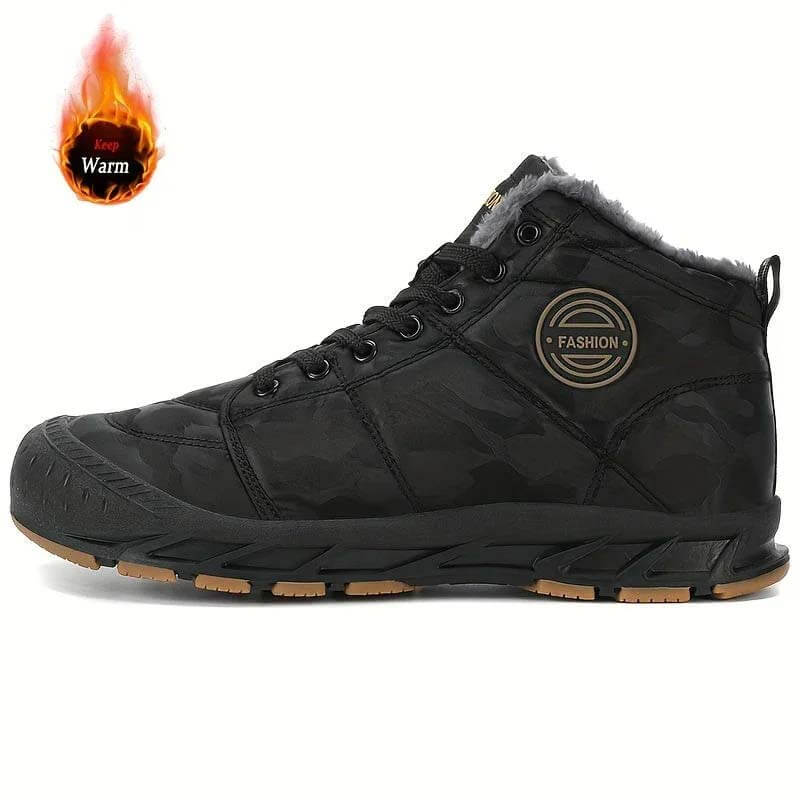 Stivali da neve da uomo Calda pile calda accogliente stivali caviglie non slip lussuosi comodi scarpe da trekking all'aperto scarpe da trekking inverno inverno