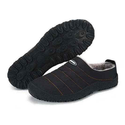 Herren-Plüsch-Futter-wasserdichter Stoff-Slip auf weichem sohle Casual Slipper