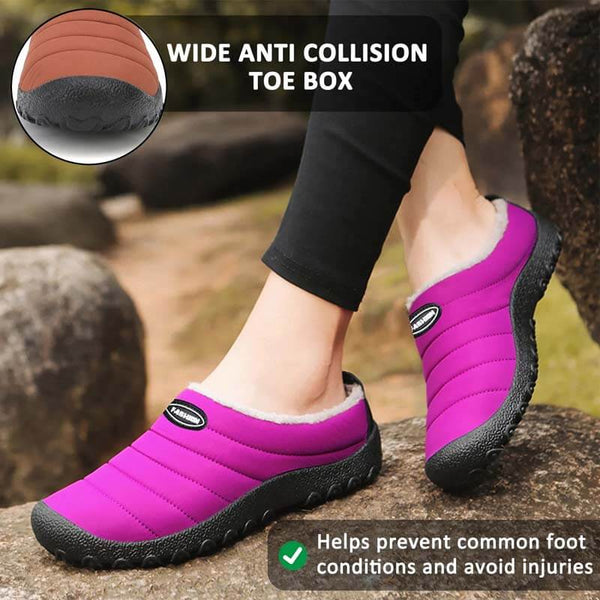 Herren-Plüsch-Futter-wasserdichter Stoff-Slip auf weichem sohle Casual Slipper