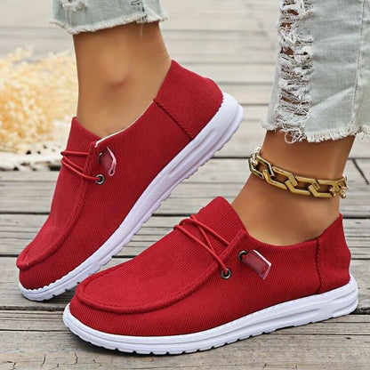 Women Casual Spring Autumn Flat-soled Slip-on Low-top Loafers Shoes