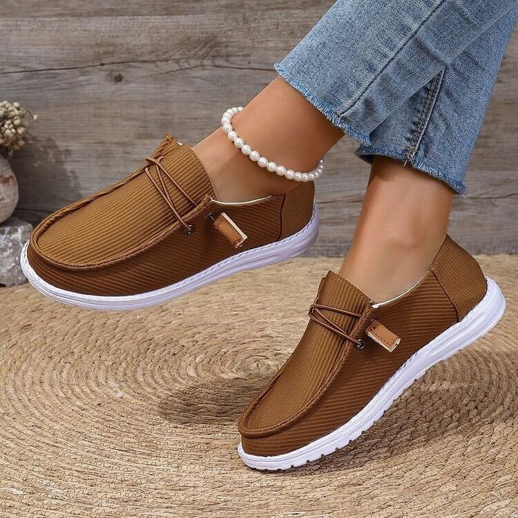 Women Casual Spring Autumn Flat-soled Slip-on Low-top Loafers Shoes