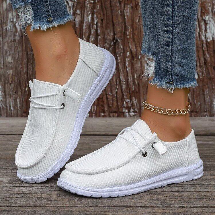 Women Casual Spring Autumn Flat-soled Slip-on Low-top Loafers Shoes