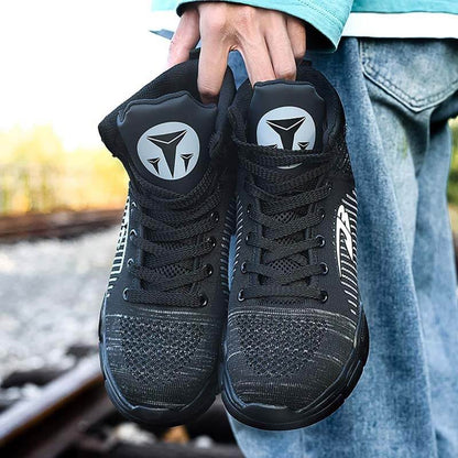 Männer Stahlzehenstiefel Winter Warme Komfortable Industriebau Rutschfeste Tennisarbeit Sicherheitsschuhe