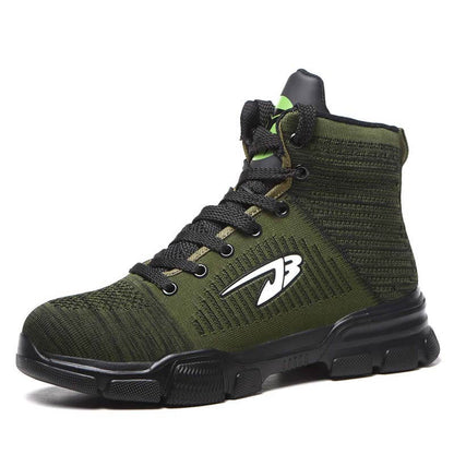 Männer Stahlzehenstiefel Winter Warme Komfortable Industriebau Rutschfeste Tennisarbeit Sicherheitsschuhe