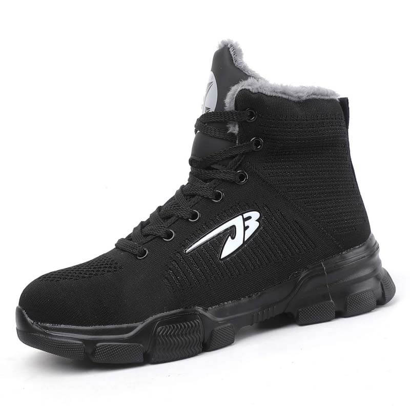 Männer Stahlzehenstiefel Winter Warme Komfortable Industriebau Rutschfeste Tennisarbeit Sicherheitsschuhe