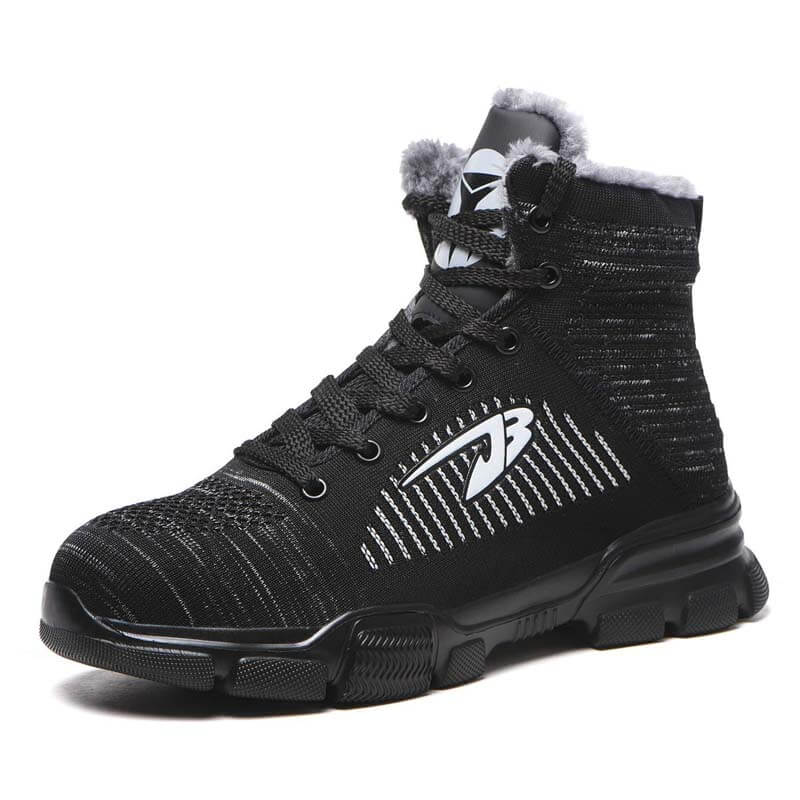 Männer Stahlzehenstiefel Winter Warme Komfortable Industriebau Rutschfeste Tennisarbeit Sicherheitsschuhe