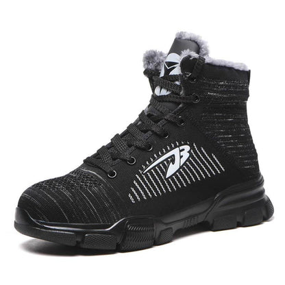 Männer Stahlzehenstiefel Winter Warme Komfortable Industriebau Rutschfeste Tennisarbeit Sicherheitsschuhe