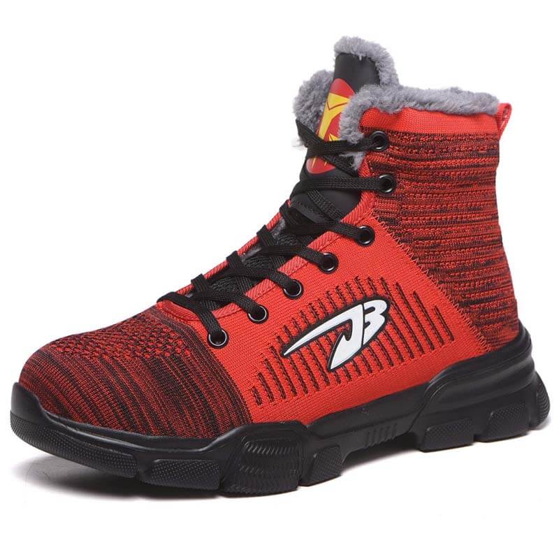 Männer Stahlzehenstiefel Winter Warme Komfortable Industriebau Rutschfeste Tennisarbeit Sicherheitsschuhe