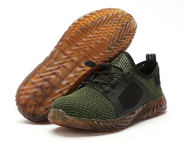 Men's Work Shoes Mesh Breathable Lightweight Comfortable Steel Toe Safety Industrial Construction Non-slip shoes