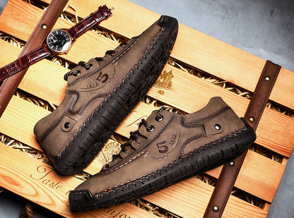 Kaegreel da uomo in microfibra in pelle di cuoio comfort comfort morbido scarpe da ginnastica casual