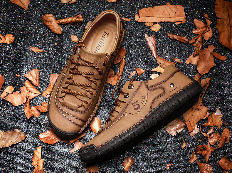 Kaegreel da uomo in microfibra in pelle di cuoio comfort comfort morbido scarpe da ginnastica casual