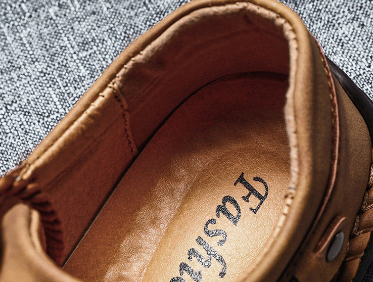 Kaegreel da uomo in microfibra in pelle di cuoio comfort comfort morbido scarpe da ginnastica casual