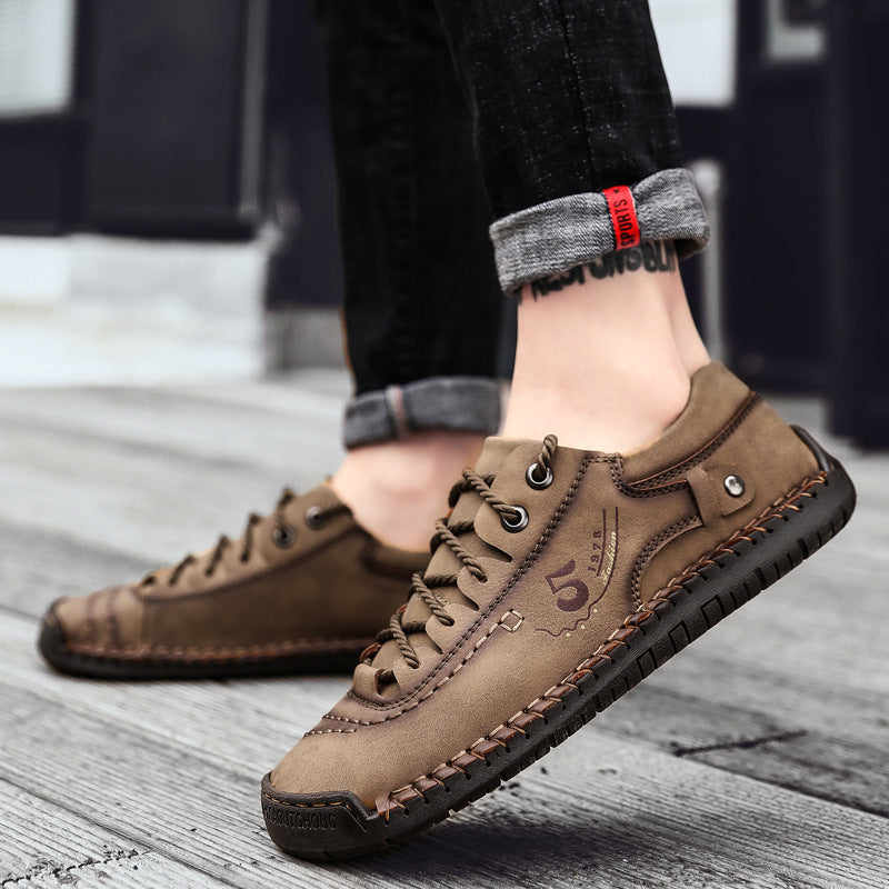 Kaegreel da uomo in microfibra in pelle di cuoio comfort comfort morbido scarpe da ginnastica casual