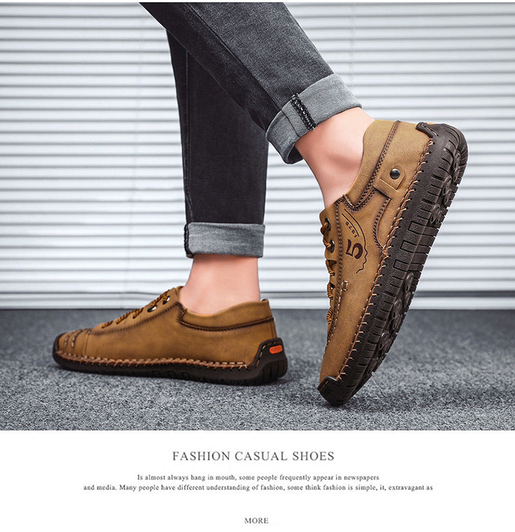 Kaegreel da uomo in microfibra in pelle di cuoio comfort comfort morbido scarpe da ginnastica casual