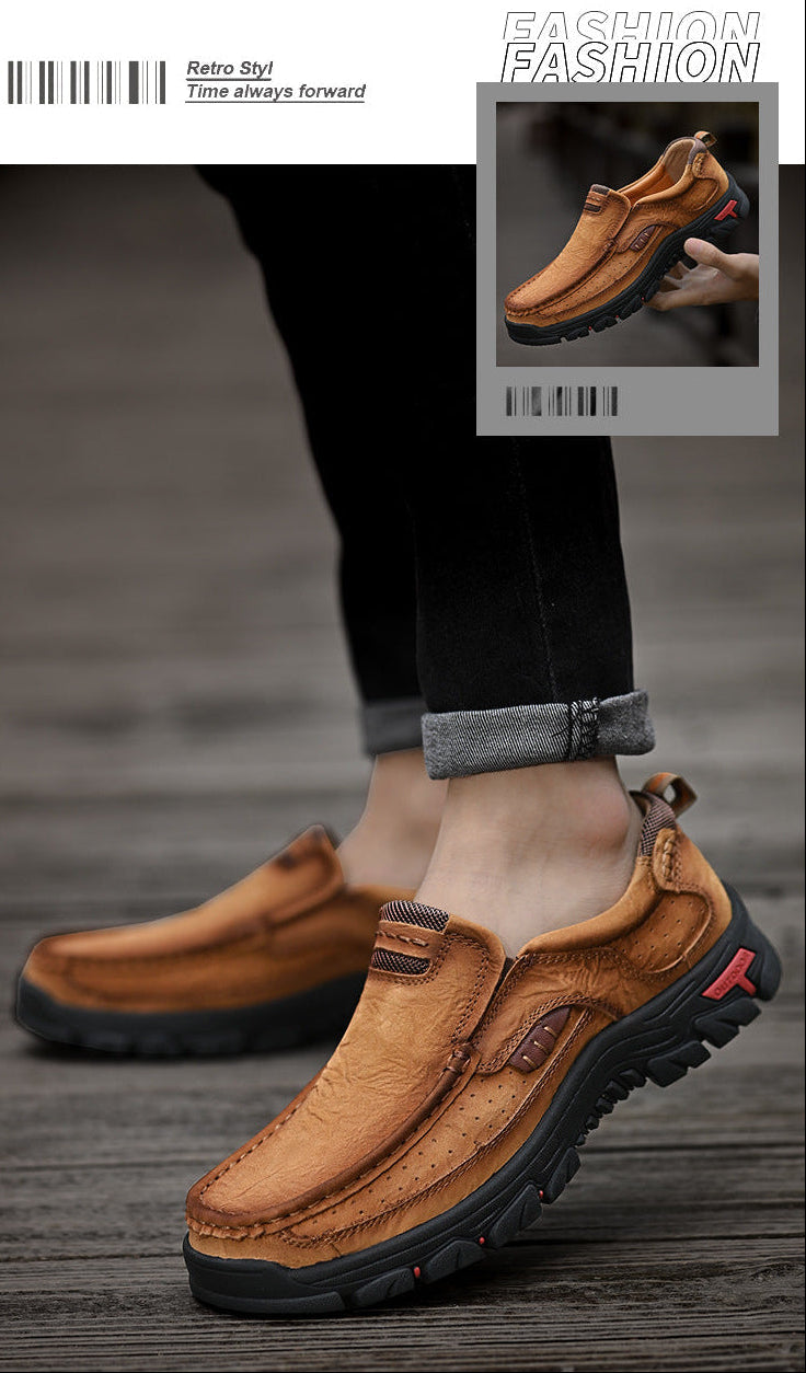 Die ersten Layer-Rindsleder-Wanderschuhe der Männer für vier Jahreszeiten