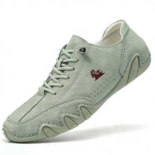 Women's Handmade Velcro Suede Beck Shoes Waterproof Leather Casual Sneakers Non-Slip Breathable