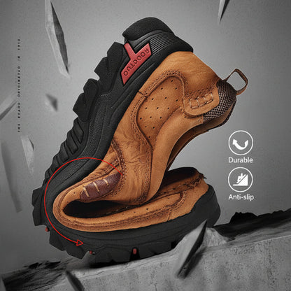 Die ersten Layer-Rindsleder-Wanderschuhe der Männer für vier Jahreszeiten