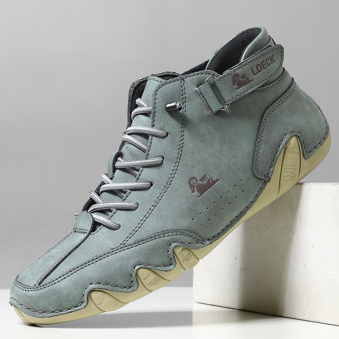 Men Women Velcro Suede High Boots Beck Barefoot Shoes (Unisex)