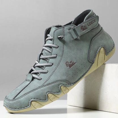 Men Women Velcro Suede High Boots Beck Barefoot Shoes (Unisex)