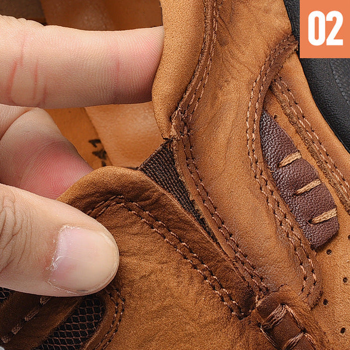 Die ersten Layer-Rindsleder-Wanderschuhe der Männer für vier Jahreszeiten