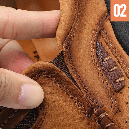 Die ersten Layer-Rindsleder-Wanderschuhe der Männer für vier Jahreszeiten