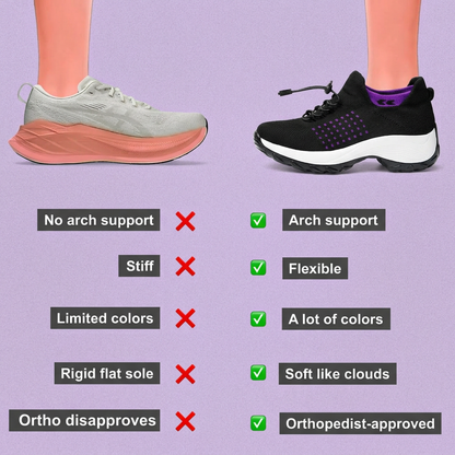 Women Socks Shoes Casual Flying Woven Lace-up Thick-soled Sports Outdoor Shoes（BOGO）