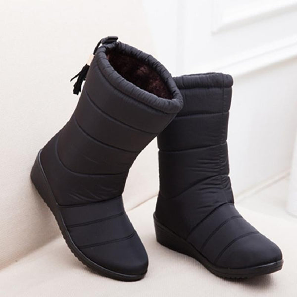 Kaegreel Women waterproof plush warm ankle winter snowshoes - Women ...