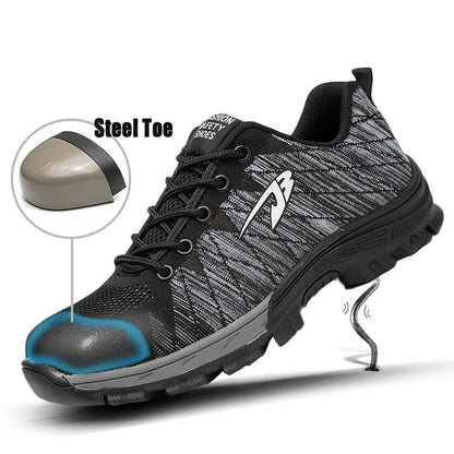 Herrenarbeitstahl Zehenschuhe Safety Schuhe Licht Industrie- und Bauschuh