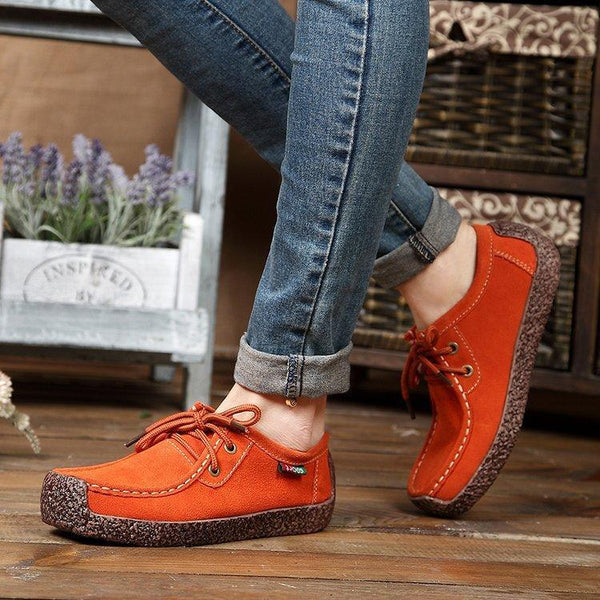 kaegreel boat shoes 136691 orange
