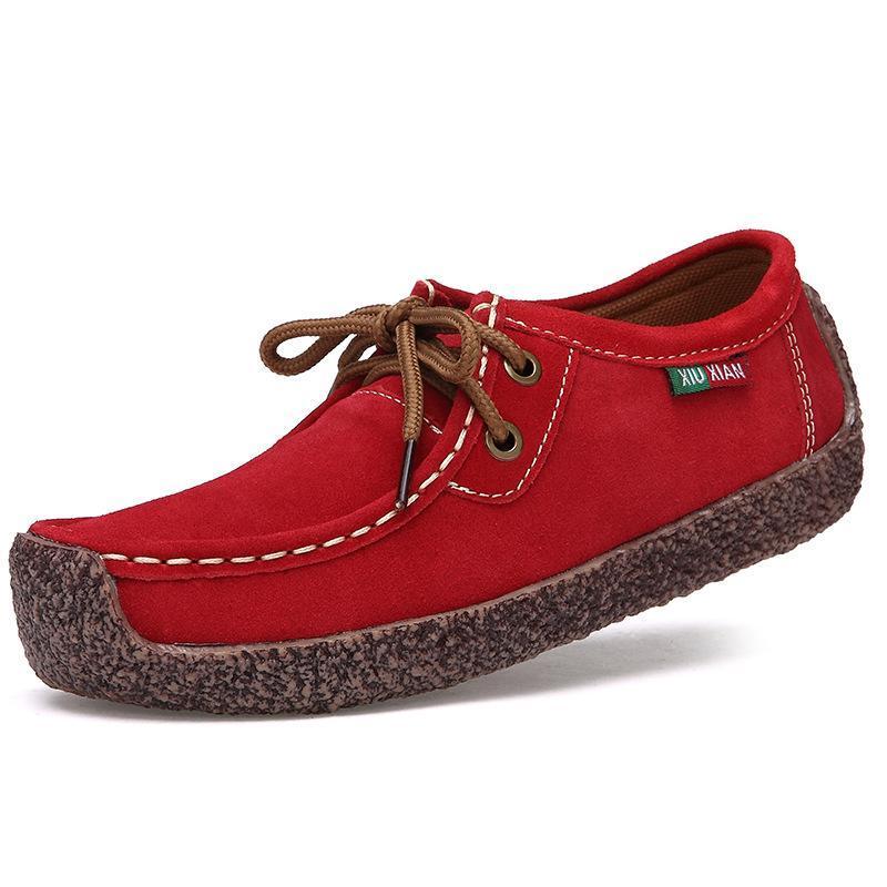 kaegreel boat shoes 136691 red