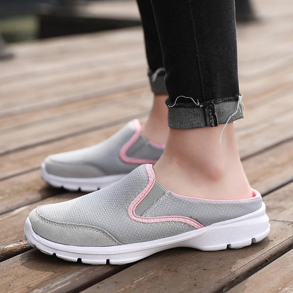 kaegreel knit shoes slippers 140693 gray