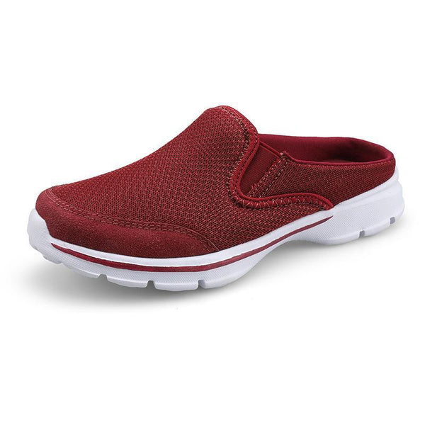 kaegreel knit shoes slippers 140693 red
