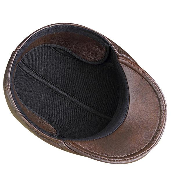 kaegreel leather newsboy caps 31147 brown