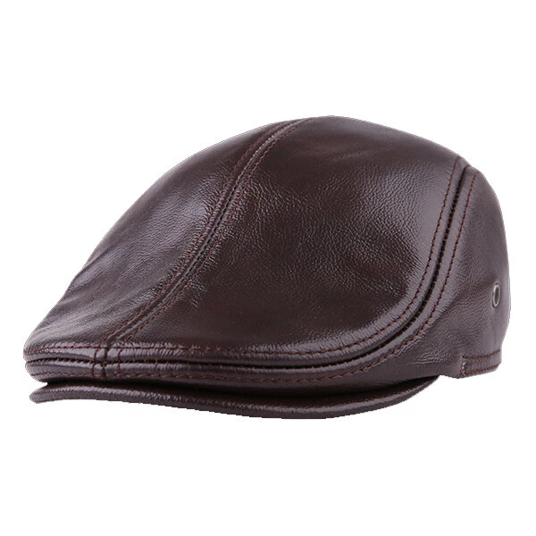 kaegreel leather newsboy caps 31147 brown