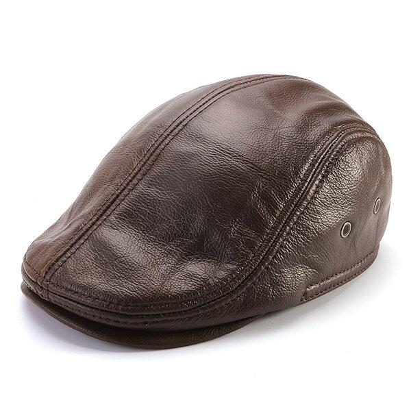 kaegreel leather newsboy caps 31147 brown
